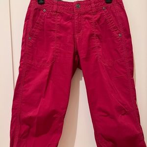 Kuhl Kendra Berry Red Capris Crop Hiking Pants Size 4